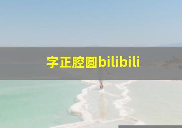 字正腔圆bilibili