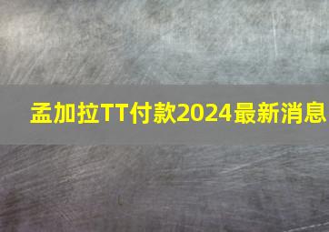 孟加拉TT付款2024最新消息