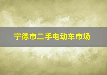 宁德市二手电动车市场