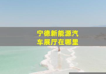 宁德新能源汽车展厅在哪里