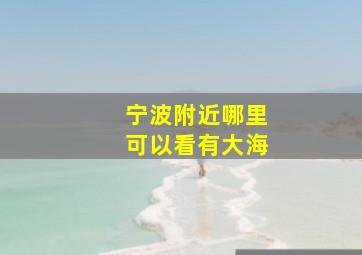 宁波附近哪里可以看有大海