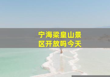 宁海梁皇山景区开放吗今天