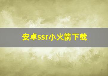 安卓ssr小火箭下载