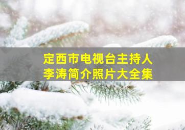 定西市电视台主持人李涛简介照片大全集