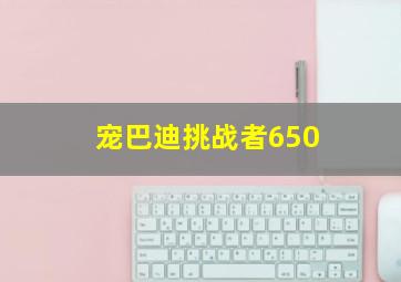 宠巴迪挑战者650