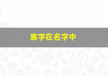 宸字在名字中