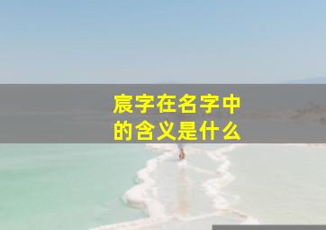 宸字在名字中的含义是什么