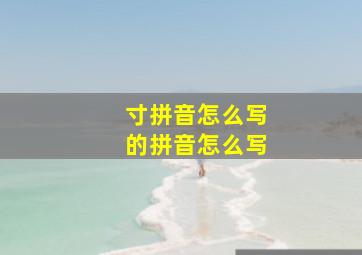 寸拼音怎么写的拼音怎么写