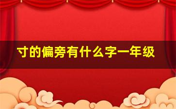 寸的偏旁有什么字一年级