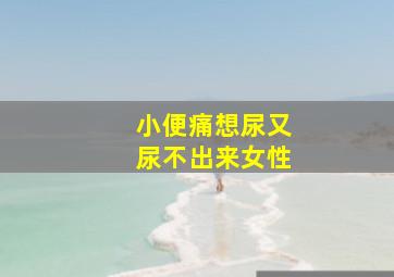 小便痛想尿又尿不出来女性