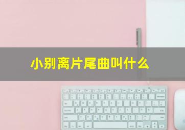 小别离片尾曲叫什么