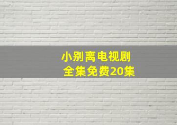 小别离电视剧全集免费20集