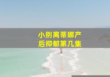 小别离蒂娜产后抑郁第几集