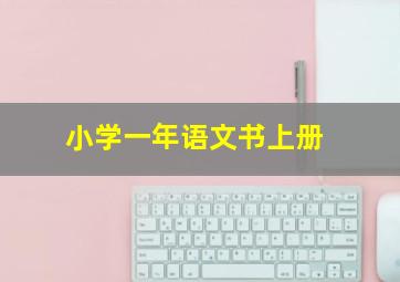 小学一年语文书上册