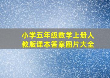 小学五年级数学上册人教版课本答案图片大全