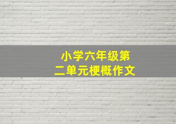 小学六年级第二单元梗概作文