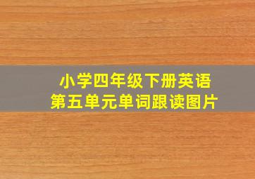 小学四年级下册英语第五单元单词跟读图片