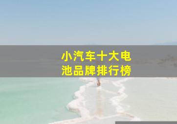 小汽车十大电池品牌排行榜