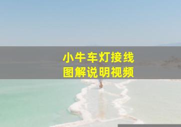 小牛车灯接线图解说明视频