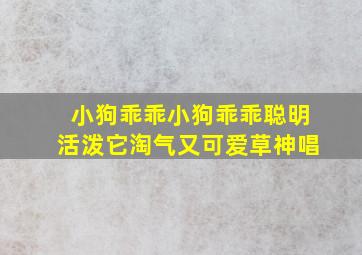 小狗乖乖小狗乖乖聪明活泼它淘气又可爱草神唱