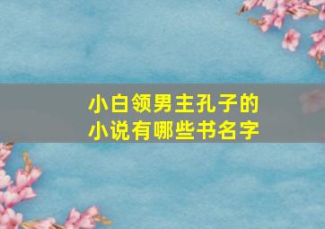 小白领男主孔子的小说有哪些书名字