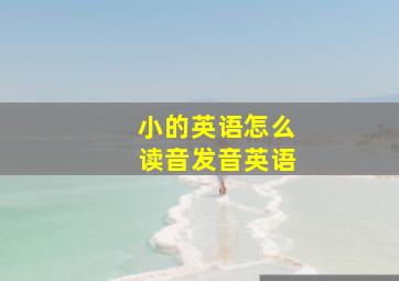 小的英语怎么读音发音英语