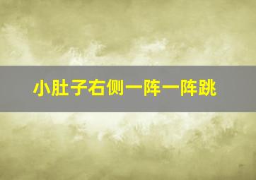 小肚子右侧一阵一阵跳