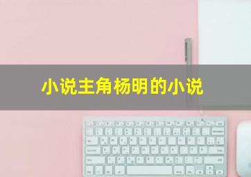 小说主角杨明的小说