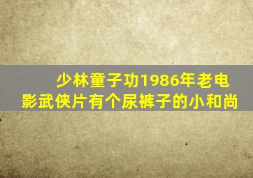 少林童子功1986年老电影武侠片有个尿裤子的小和尚