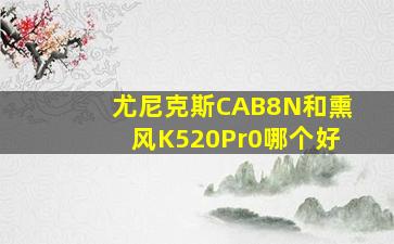 尤尼克斯CAB8N和熏风K520Pr0哪个好