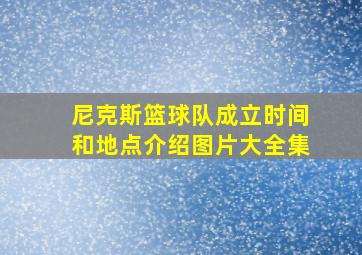 尼克斯篮球队成立时间和地点介绍图片大全集