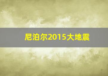 尼泊尔2015大地震