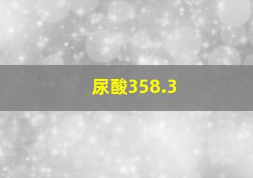 尿酸358.3