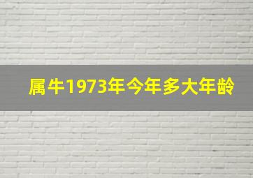 属牛1973年今年多大年龄