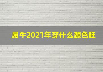 属牛2021年穿什么颜色旺