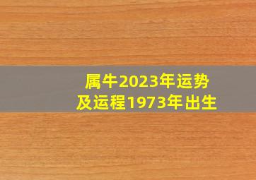 属牛2023年运势及运程1973年出生