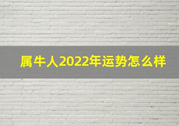 属牛人2022年运势怎么样