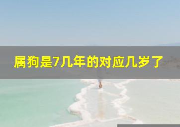 属狗是7几年的对应几岁了