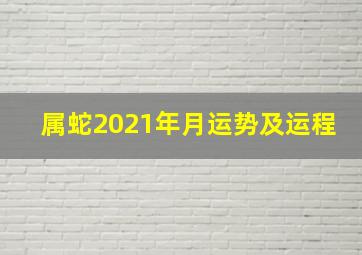 属蛇2021年月运势及运程