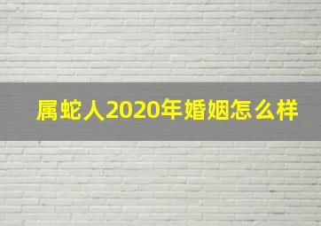 属蛇人2020年婚姻怎么样