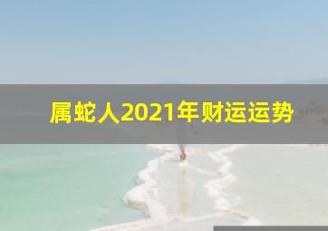 属蛇人2021年财运运势