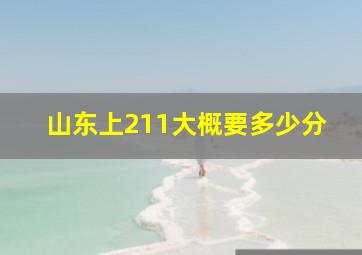 山东上211大概要多少分