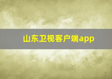 山东卫视客户端app