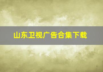 山东卫视广告合集下载