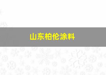 山东柏伦涂料