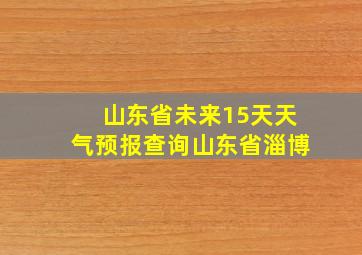 山东省未来15天天气预报查询山东省淄博