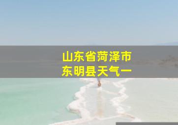 山东省菏泽市东明县天气一