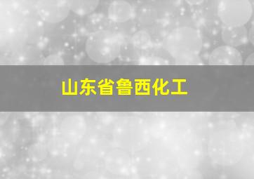 山东省鲁西化工