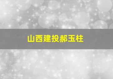 山西建投郝玉柱