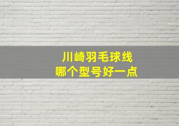 川崎羽毛球线哪个型号好一点